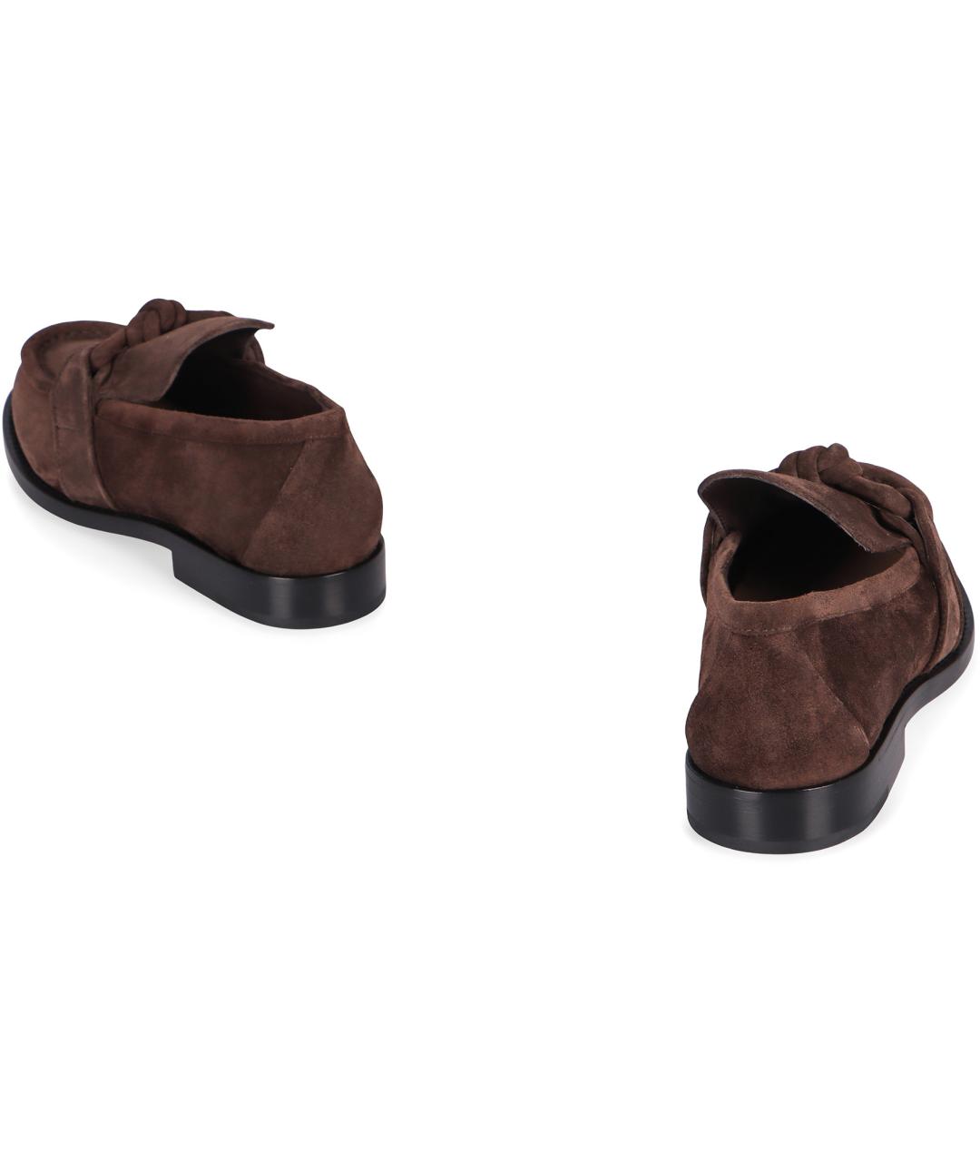 BOTTEGA VENETA Коричневые замшевые лоферы, фото 4