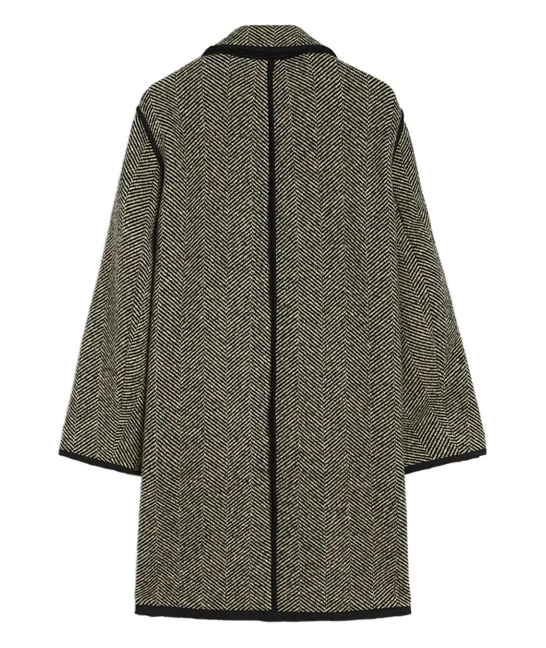 JIL SANDER Антрацитовое шерстяное пальто, фото 2