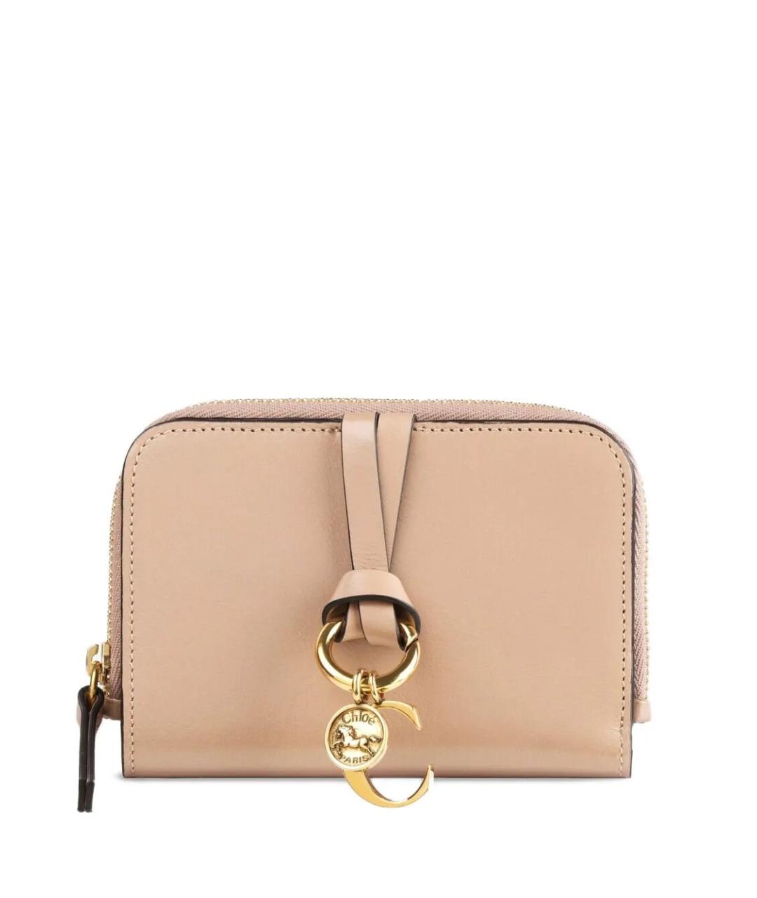 CHLOE Розовый кожаный кошелек, фото 1