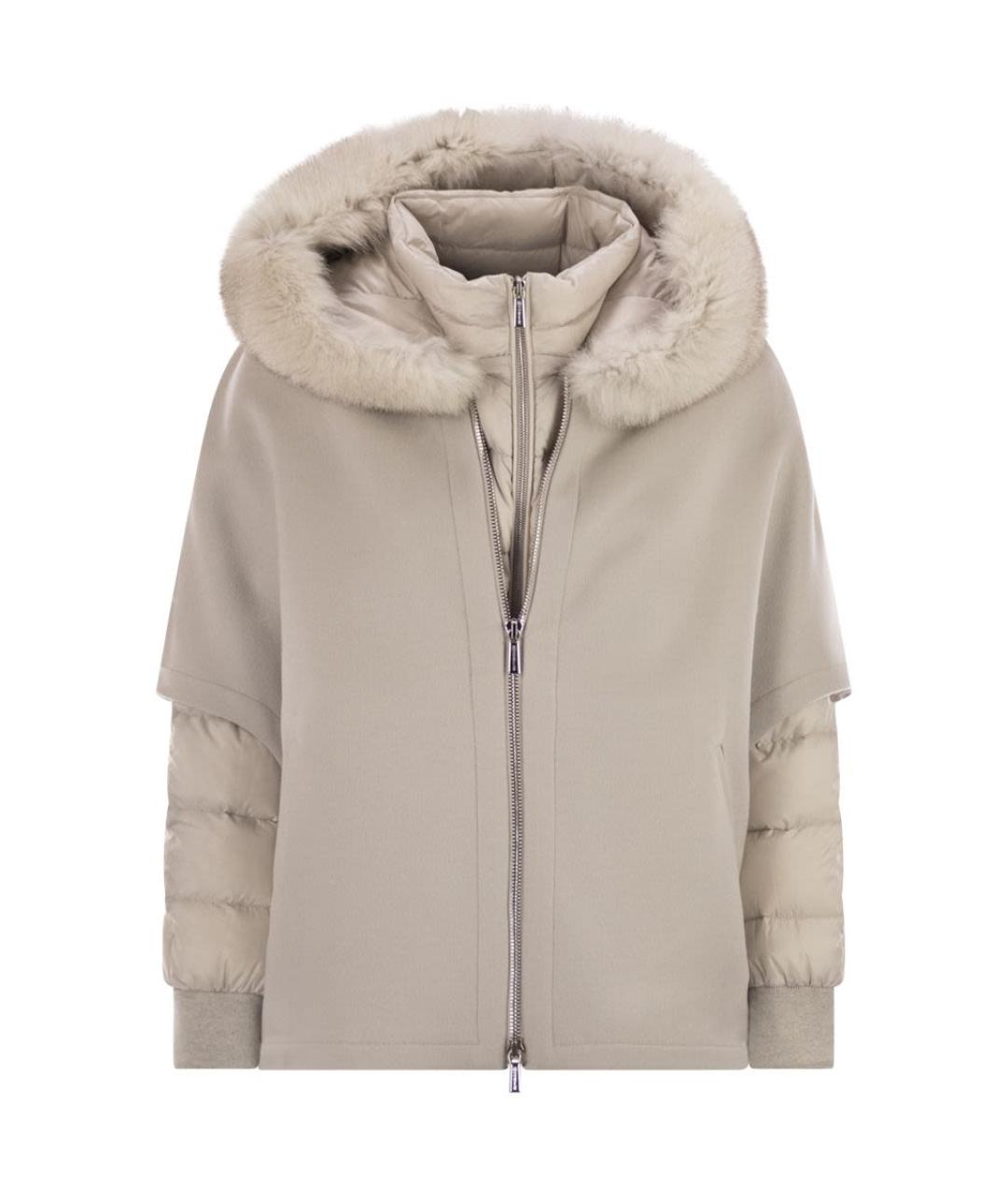 MOORER Бежевая шерстяная куртка, фото 1