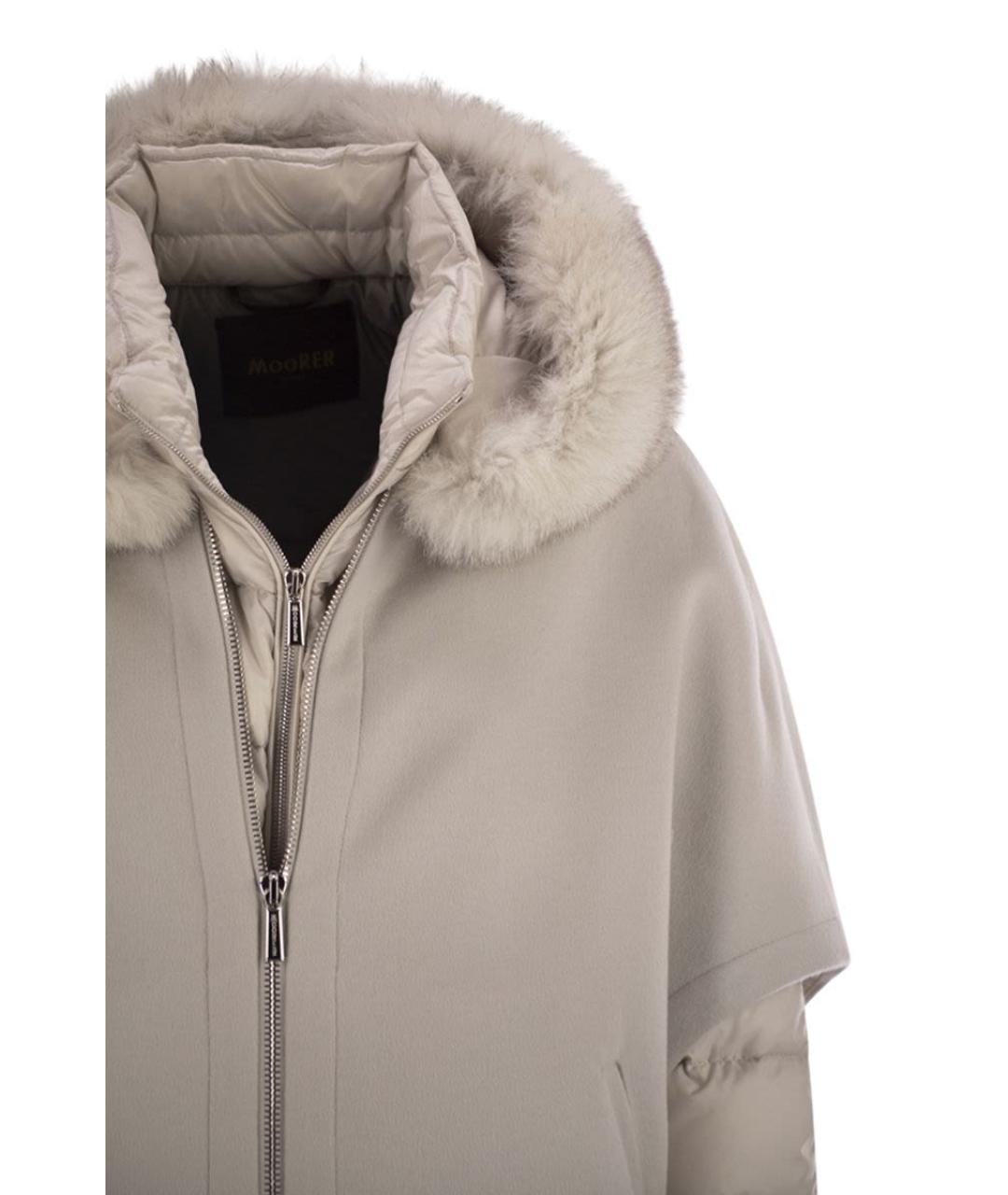 MOORER Бежевая шерстяная куртка, фото 4