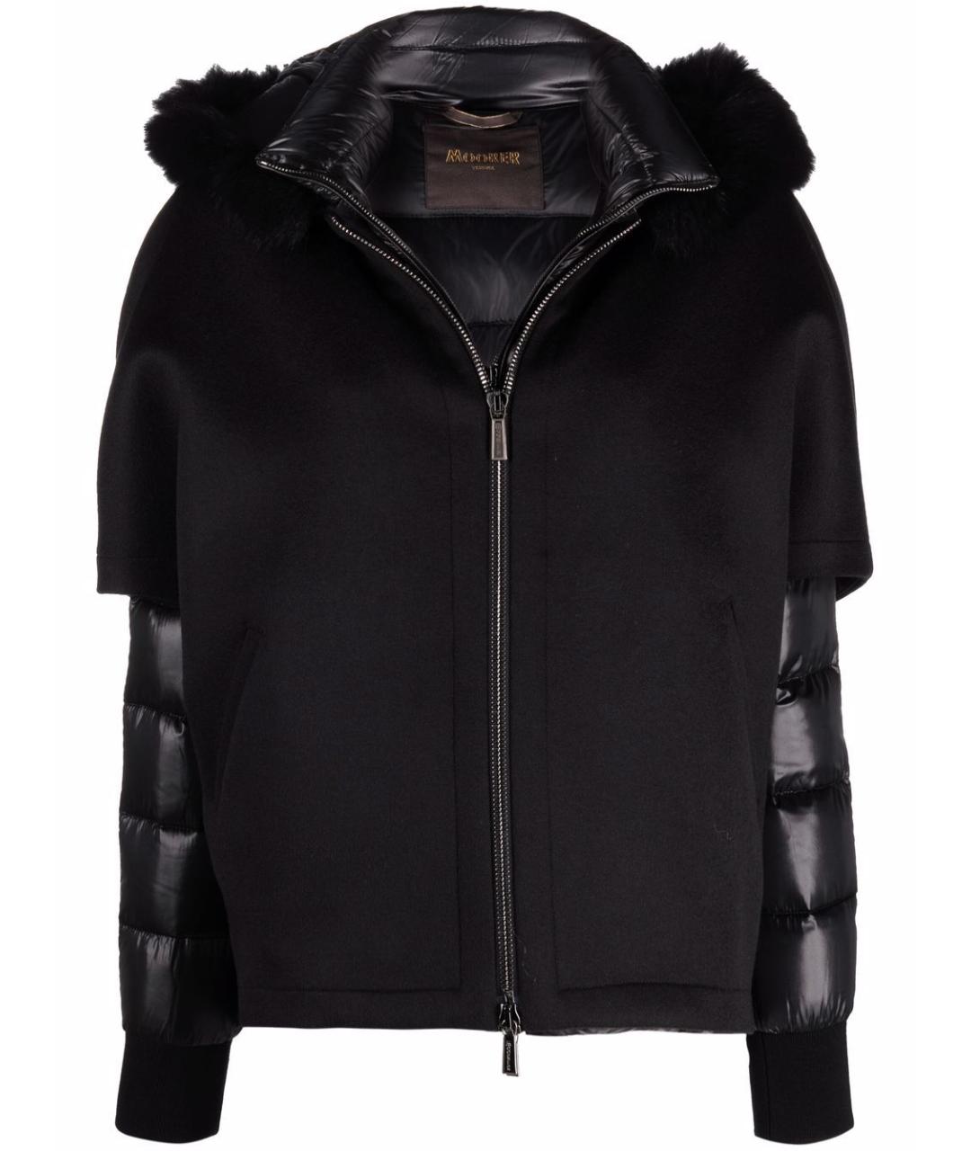 MOORER Черная куртка, фото 1