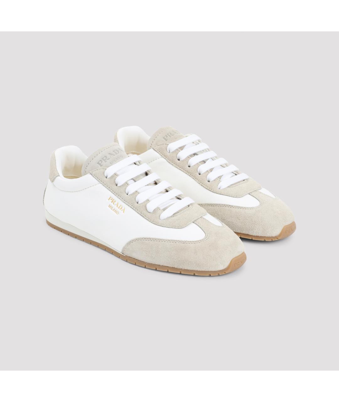 PRADA Мульти кожаные кроссовки, фото 4