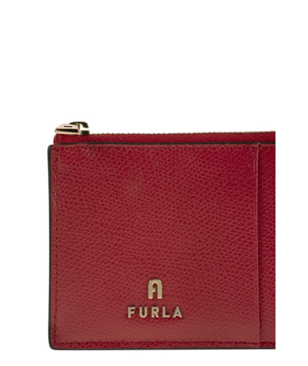 FURLA Красный кожаный кардхолдер, фото 4
