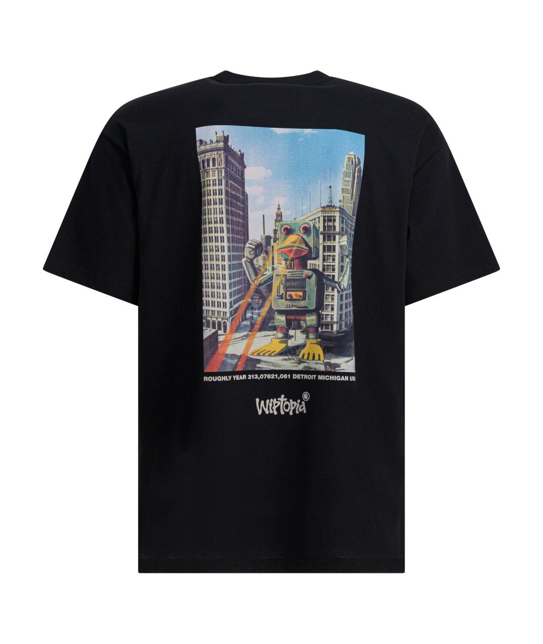 CARHARTT WIP Черная хлопковая футболка, фото 2