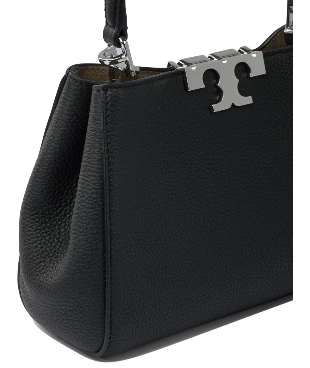 TORY BURCH Черная кожаная сумка через плечо, фото 4