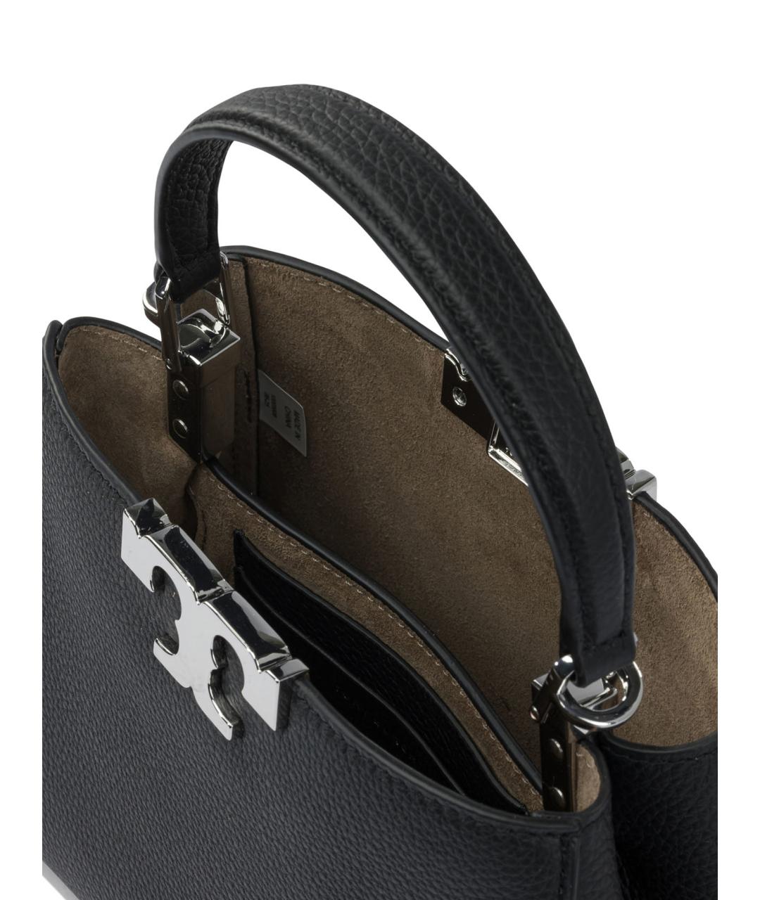 TORY BURCH Черная кожаная сумка через плечо, фото 5