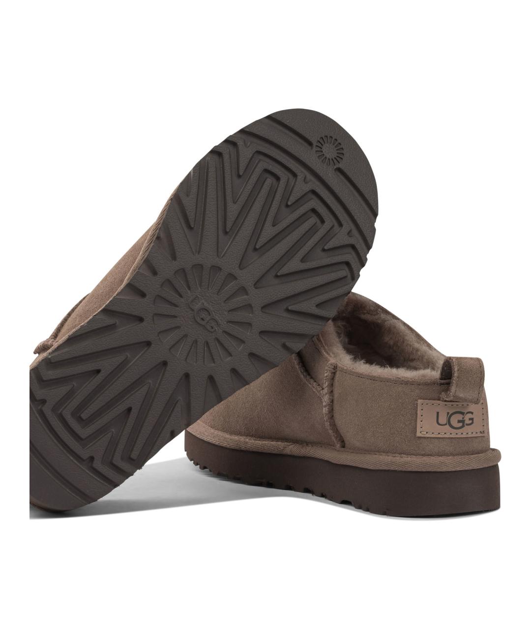 UGG AUSTRALIA Серые замшевые сабо, фото 5