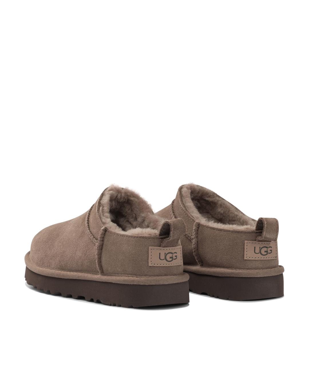 UGG AUSTRALIA Серые замшевые сабо, фото 4