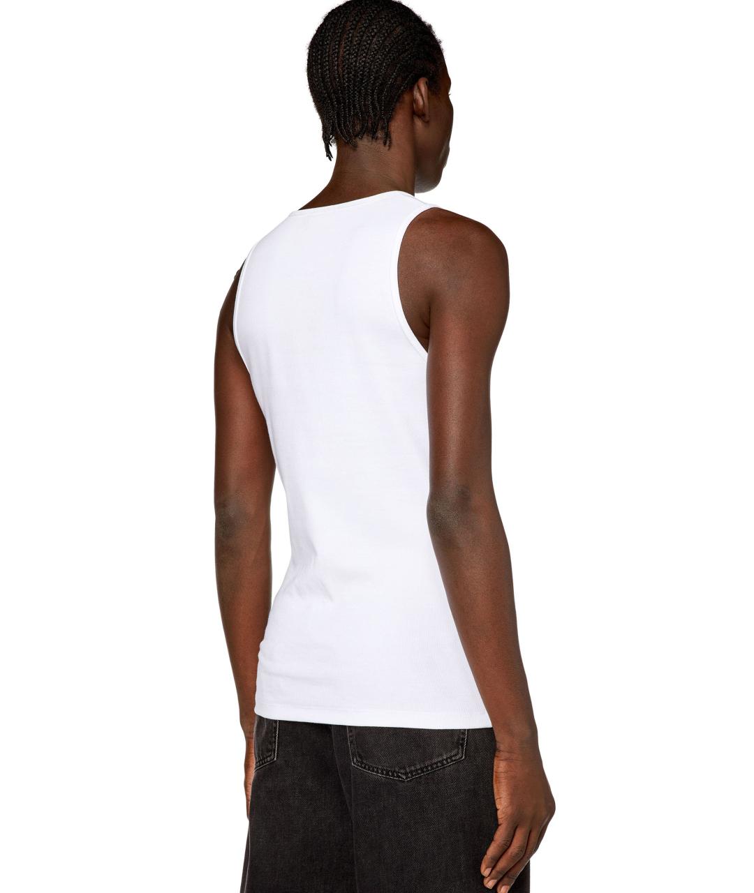 DIESEL Белая хлопковая майка, фото 4