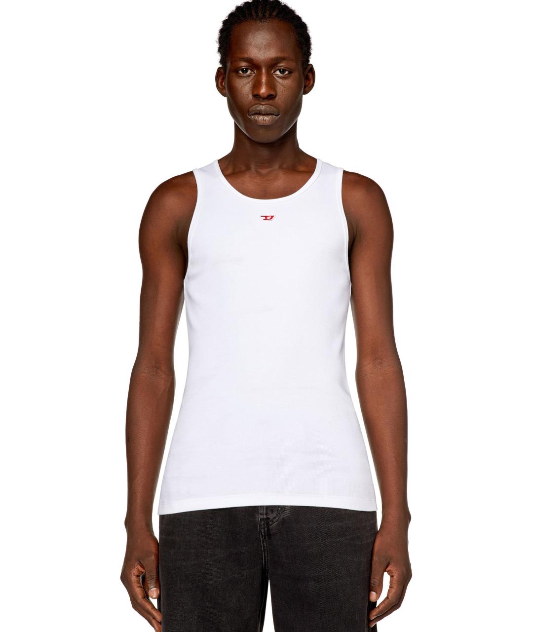 DIESEL Белая хлопковая майка, фото 5