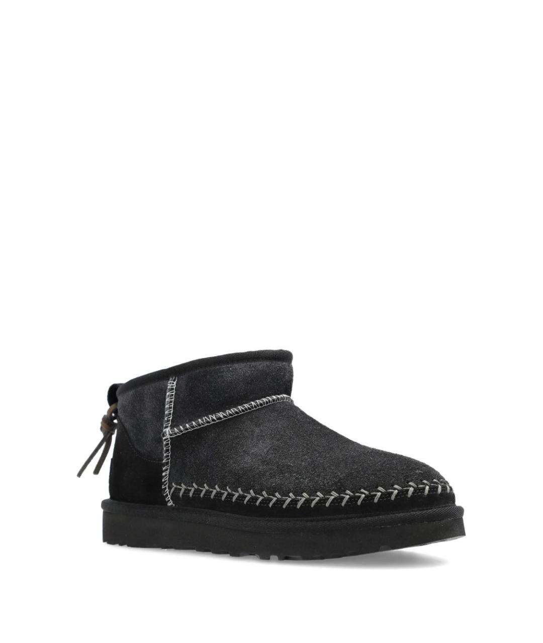 UGG AUSTRALIA Черные замшевые ботинки, фото 2