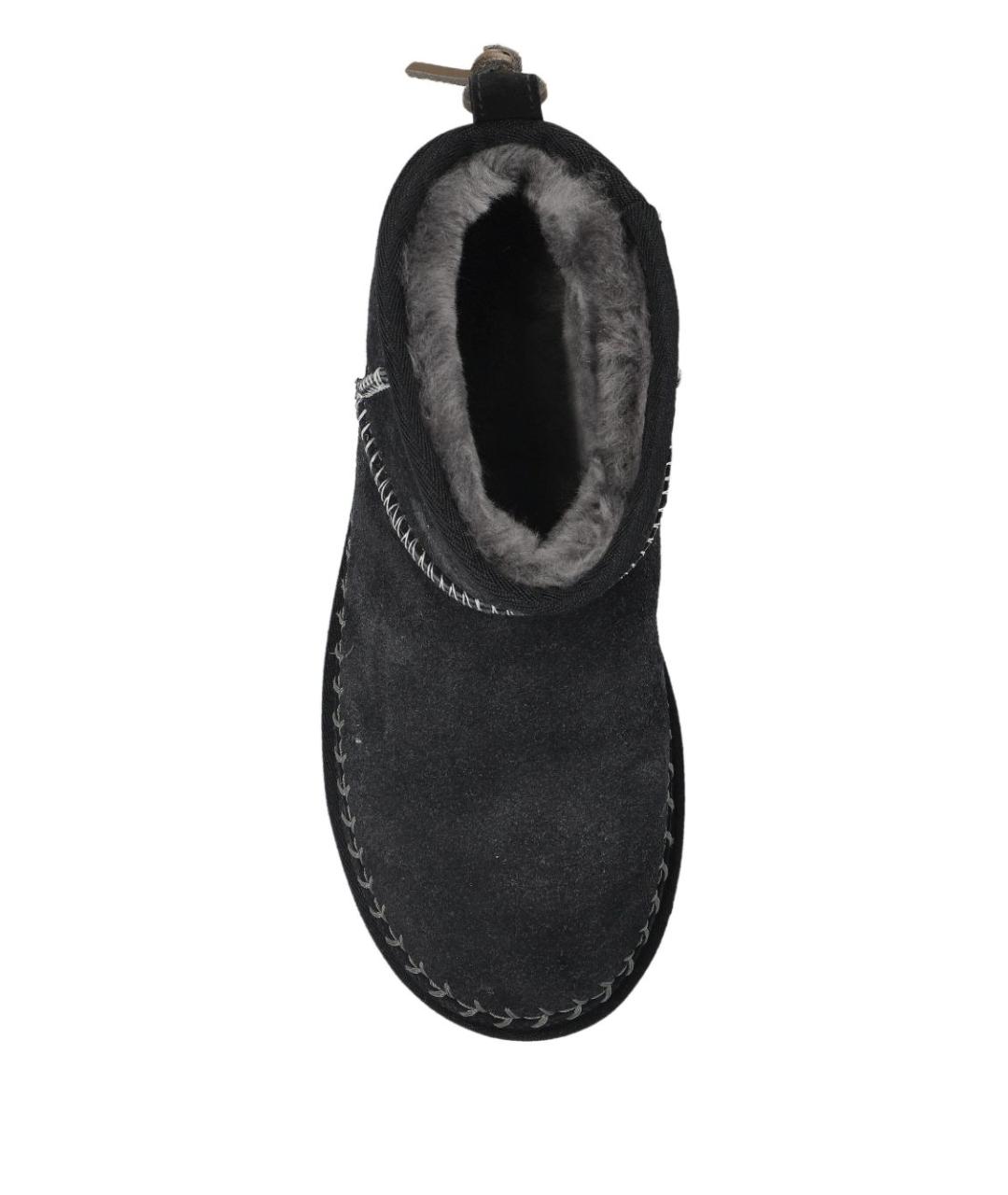 UGG AUSTRALIA Черные замшевые ботинки, фото 3