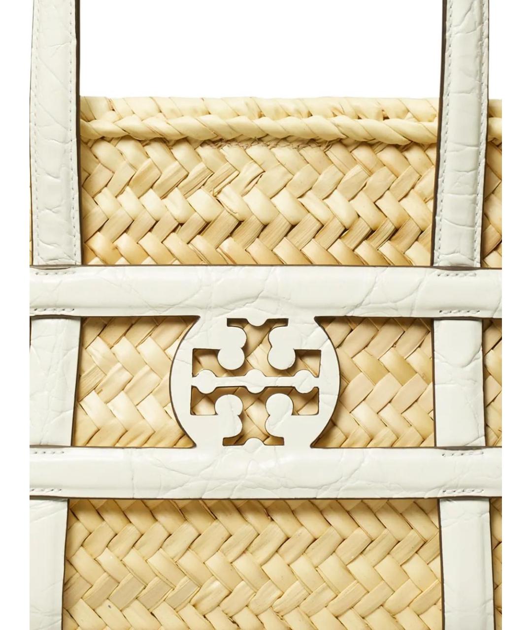 TORY BURCH Бежевая пелетеная сумка через плечо, фото 5