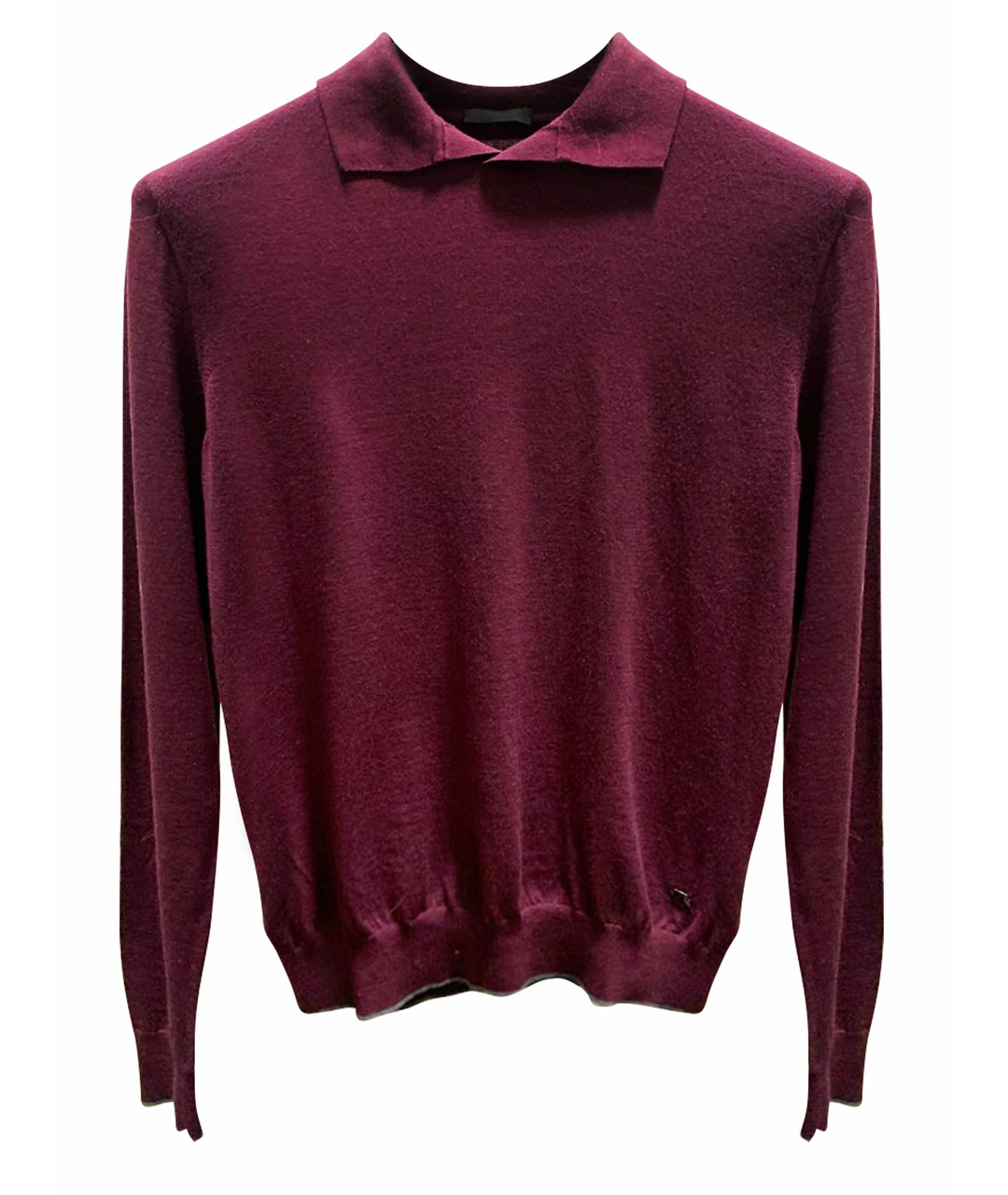 ZZEGNA Бордовый шерстяной джемпер / свитер, фото 1
