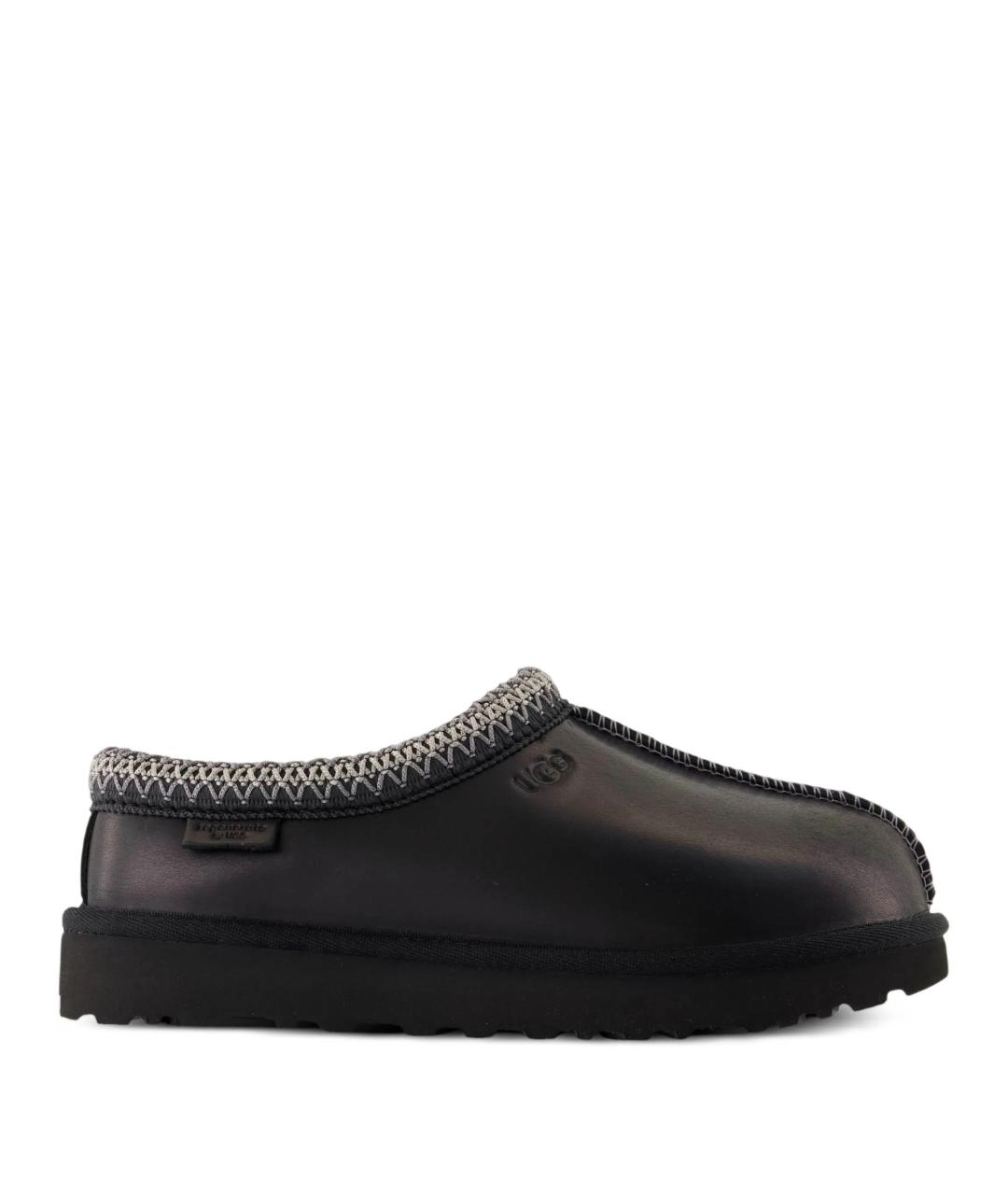 UGG AUSTRALIA Черные кожаные сабо, фото 1