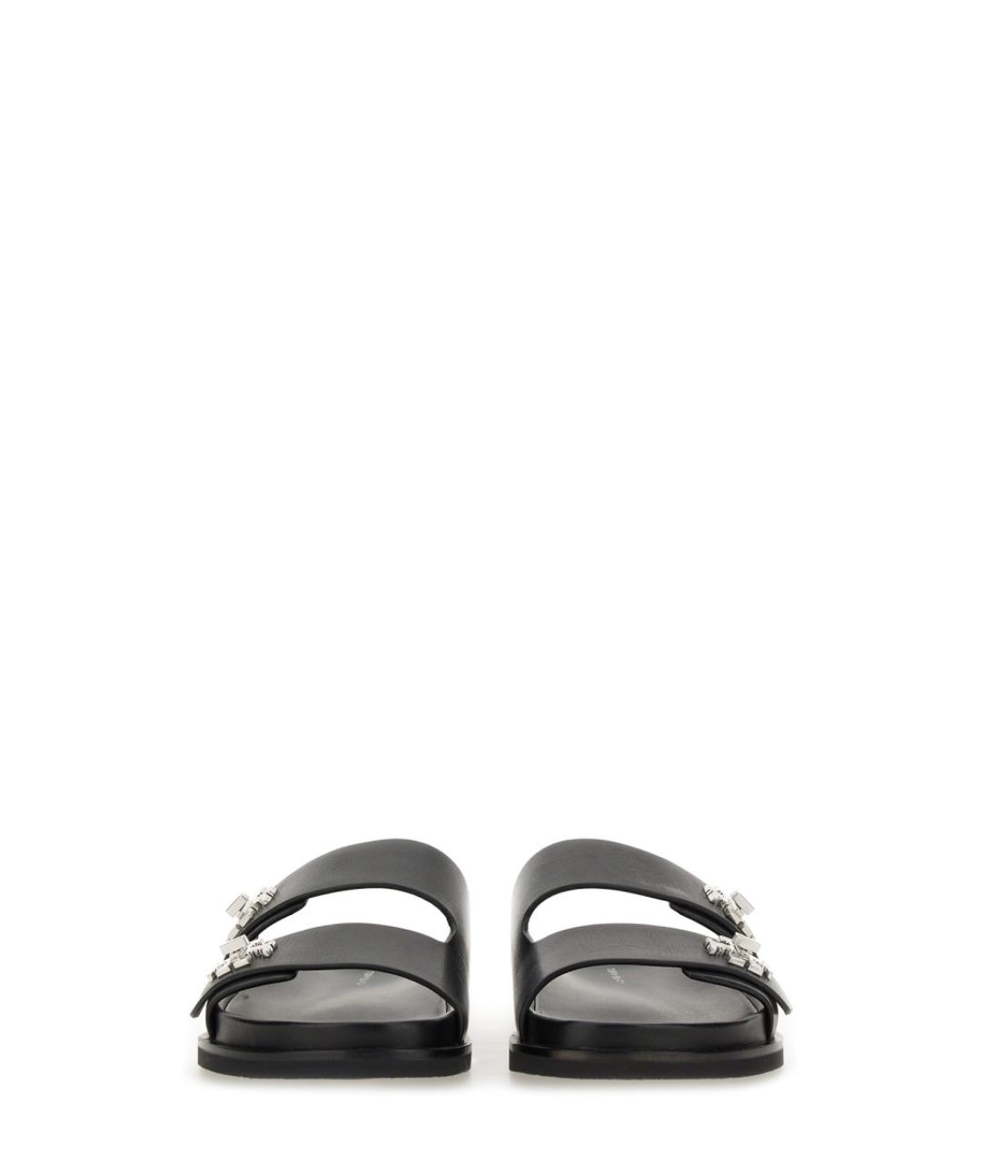 TORY BURCH Черные кожаные сандалии, фото 5