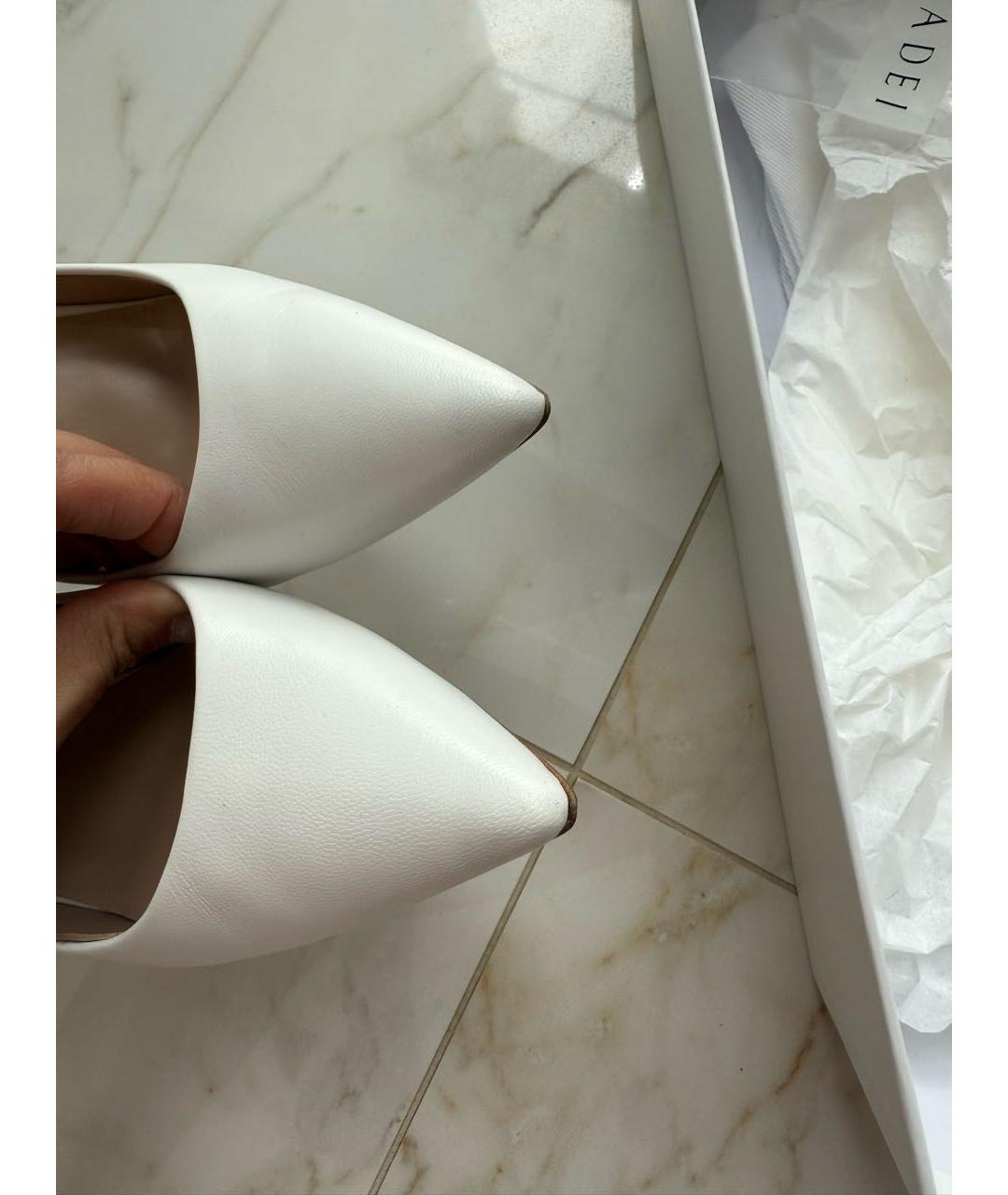 CASADEI Белые кожаные туфли, фото 3