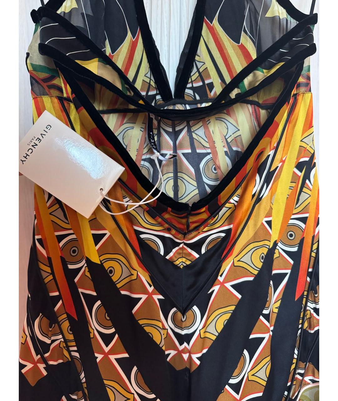 GIVENCHY Мульти вискозное коктейльное платье, фото 5