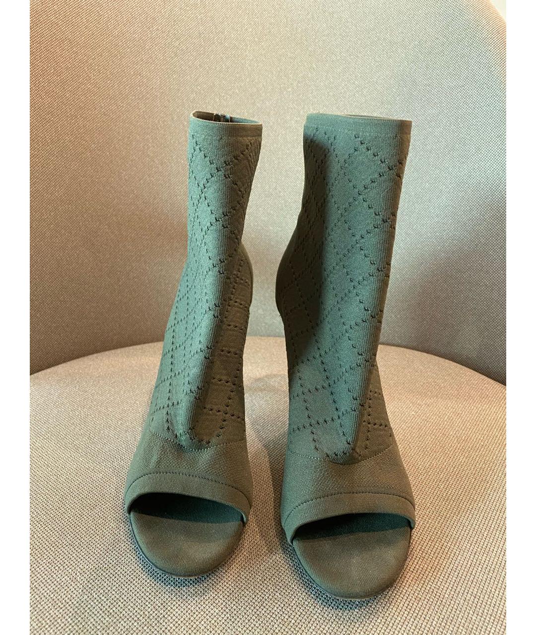 GIANVITO ROSSI Хаки текстильные полусапоги, фото 2