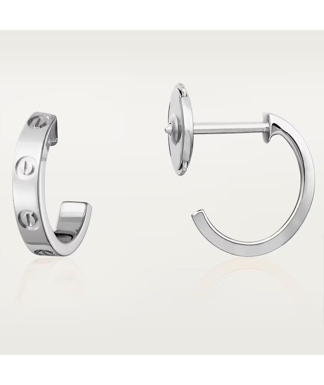 CARTIER Серьги из белого золота, фото 4