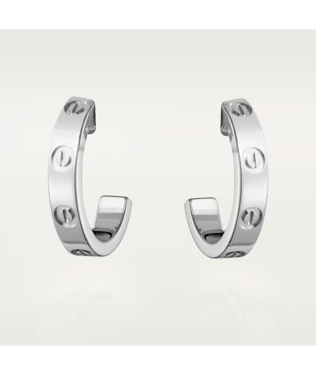 CARTIER Серьги из белого золота, фото 7