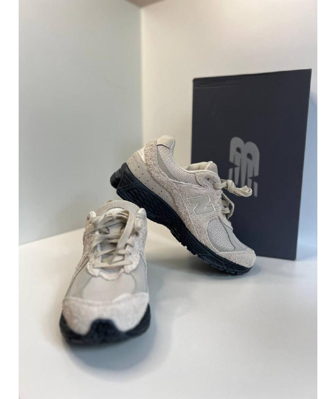 NEW BALANCE Серые замшевые низкие кроссовки / кеды, фото 2