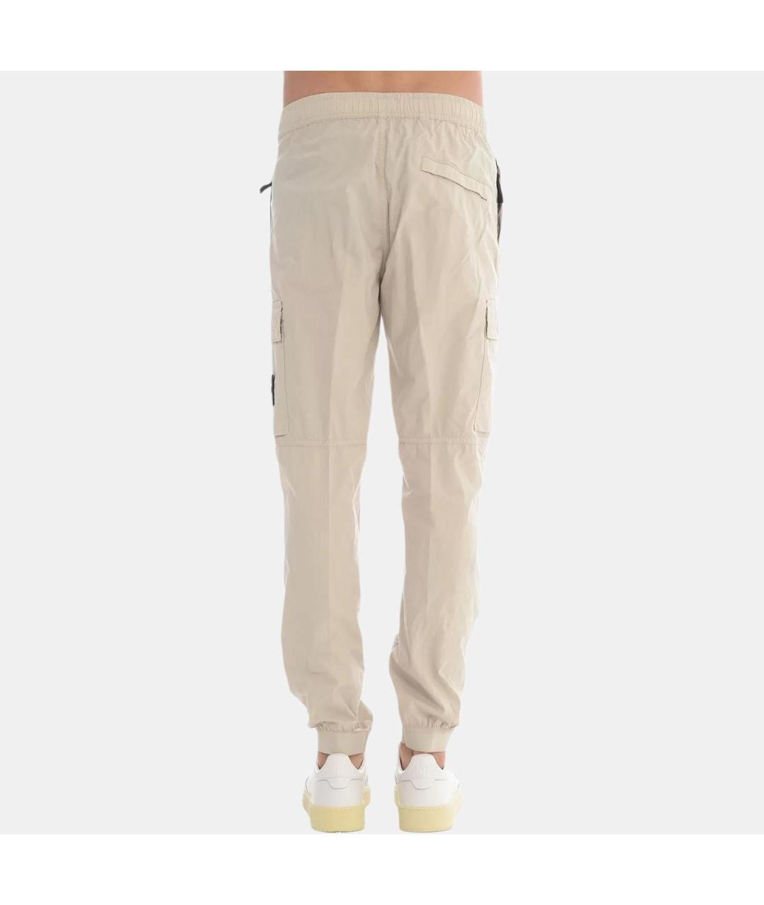 STONE ISLAND Бежевые брюки чинос, фото 5