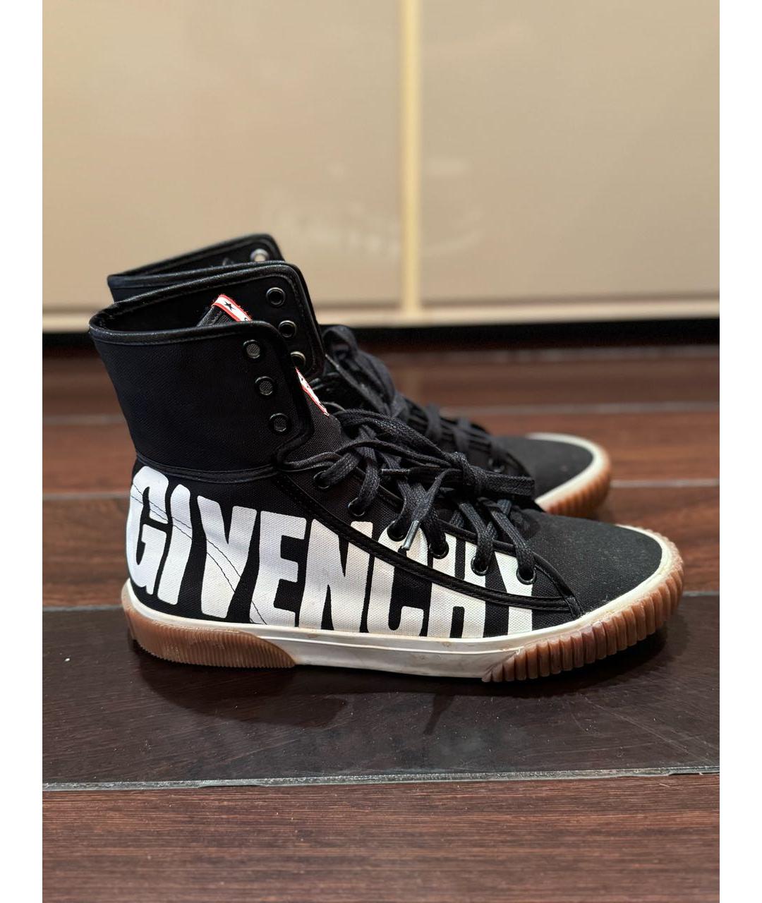 GIVENCHY Черные текстильные кеды, фото 6