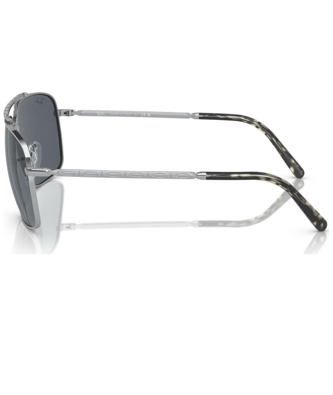 RAY BAN Серые металлические солнцезащитные очки, фото 3