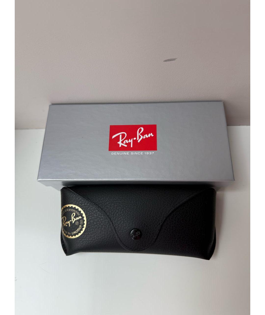RAY BAN Серые металлические солнцезащитные очки, фото 4