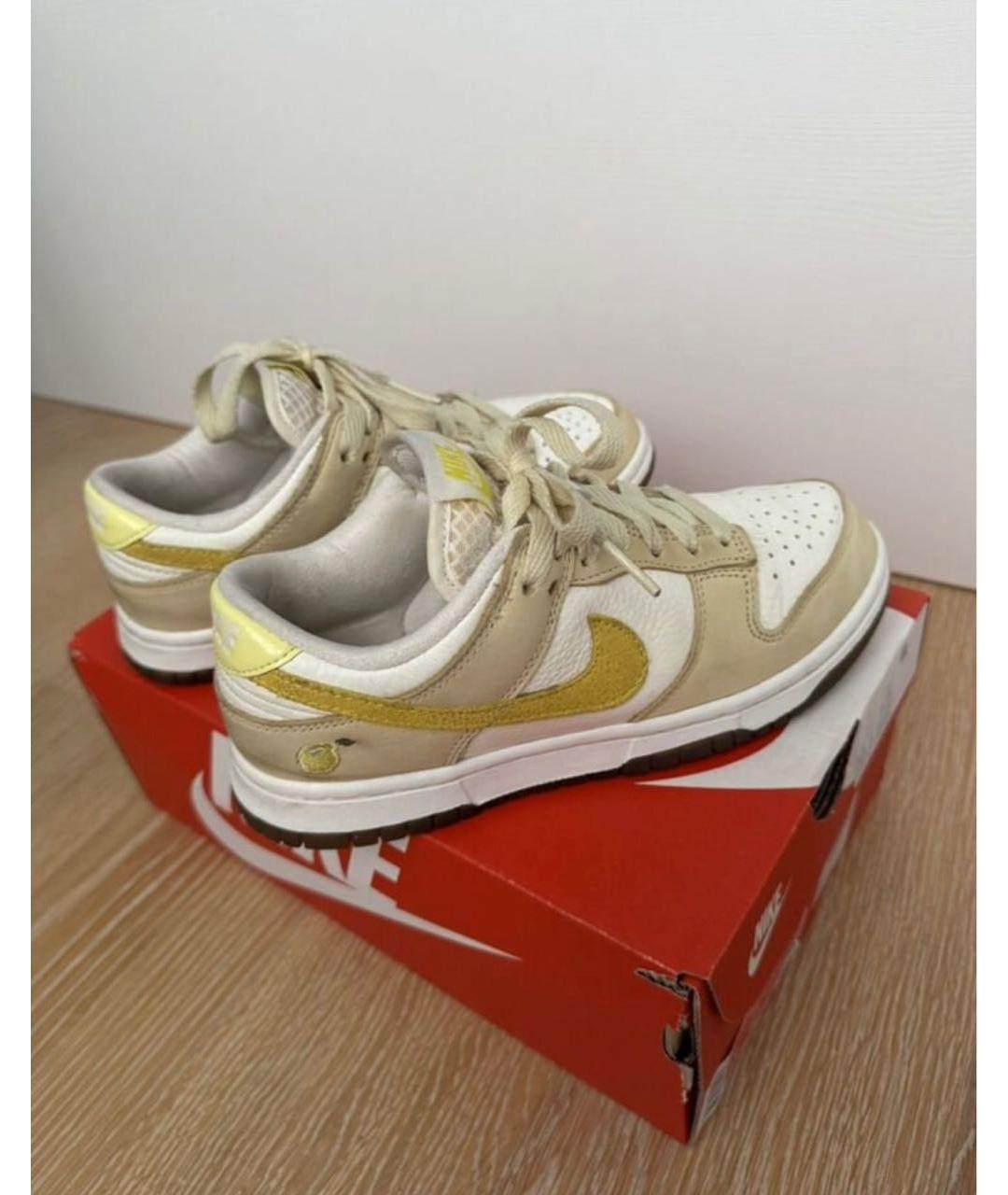 NIKE Белые кожаные кеды, фото 2