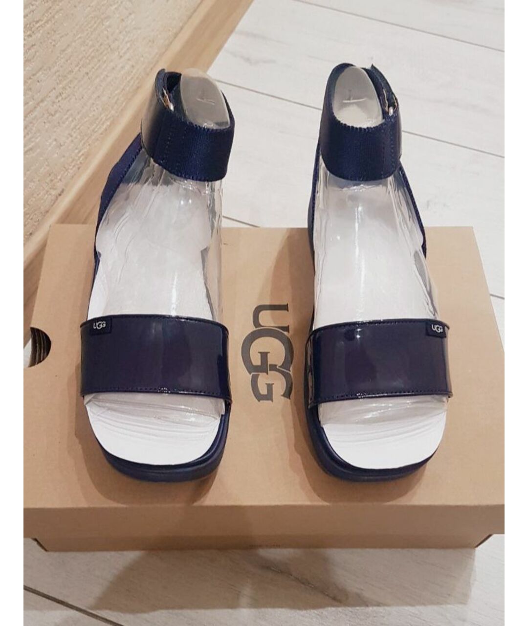 UGG AUSTRALIA Фиолетовые текстильные сандалии, фото 3