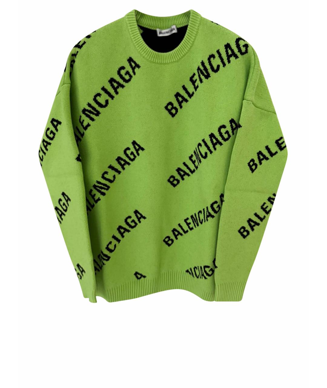 BALENCIAGA Салатовый джемпер / свитер, фото 1