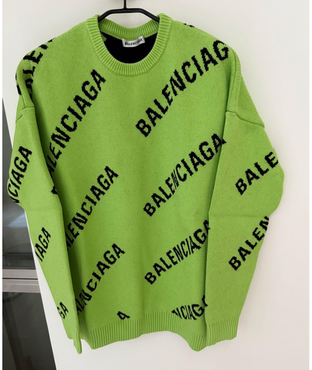 BALENCIAGA Салатовый джемпер / свитер, фото 9