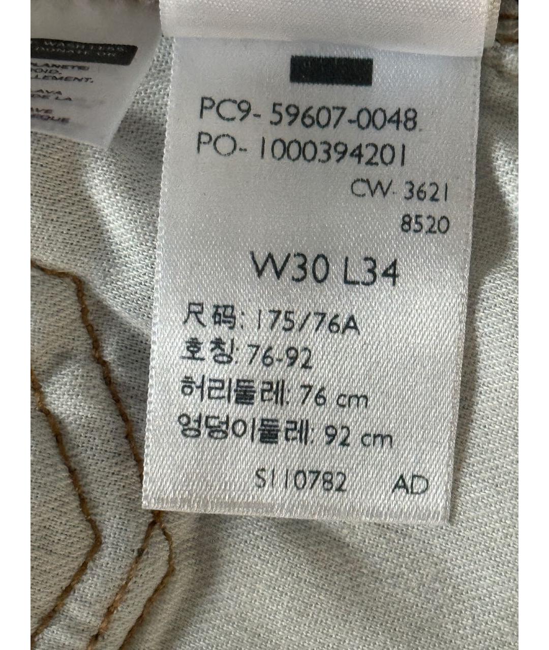 LEVI'S Темно-синие хлопковые джинсы скинни, фото 6