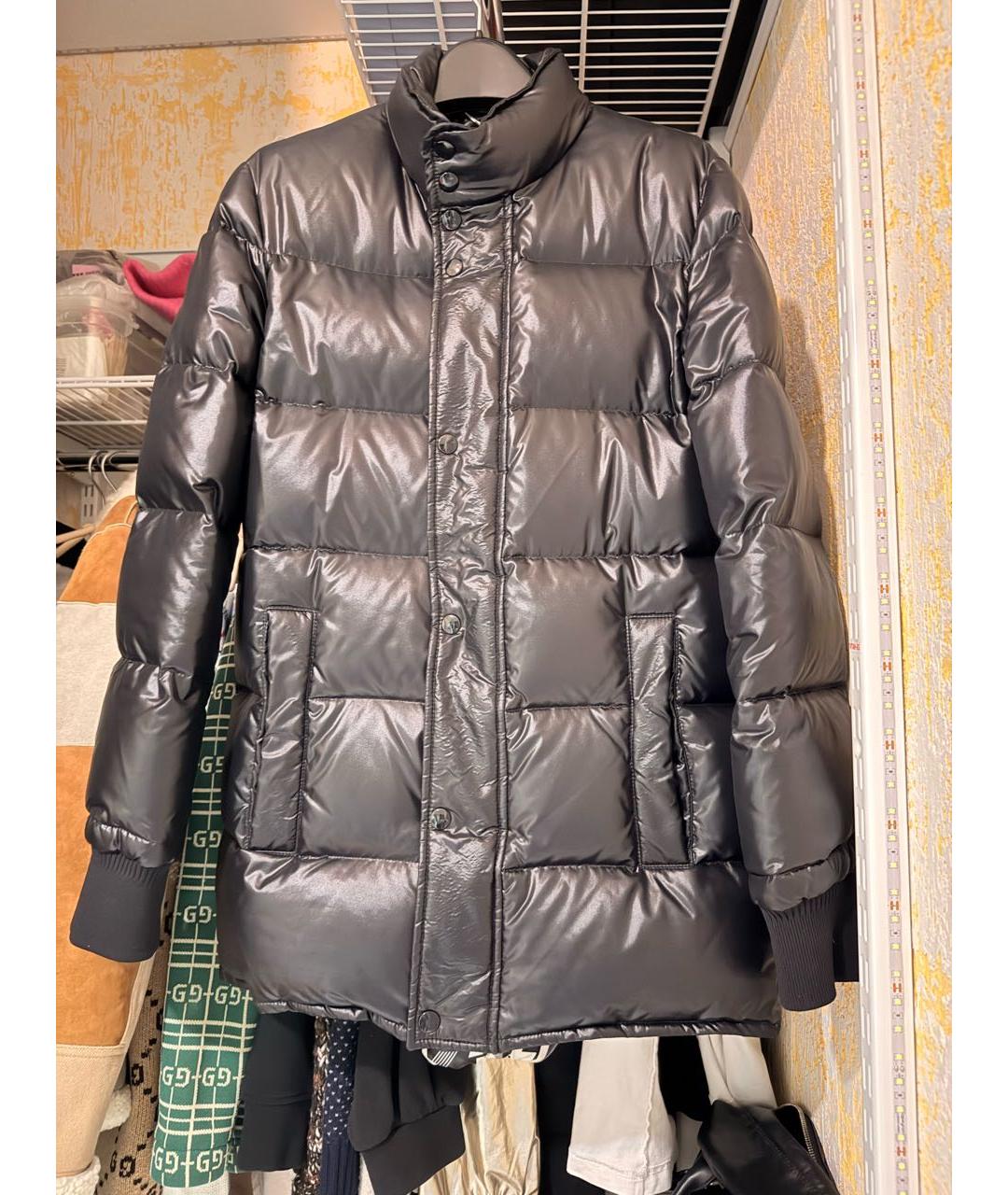 SAINT LAURENT Черный полиамидовый пуховик, фото 6