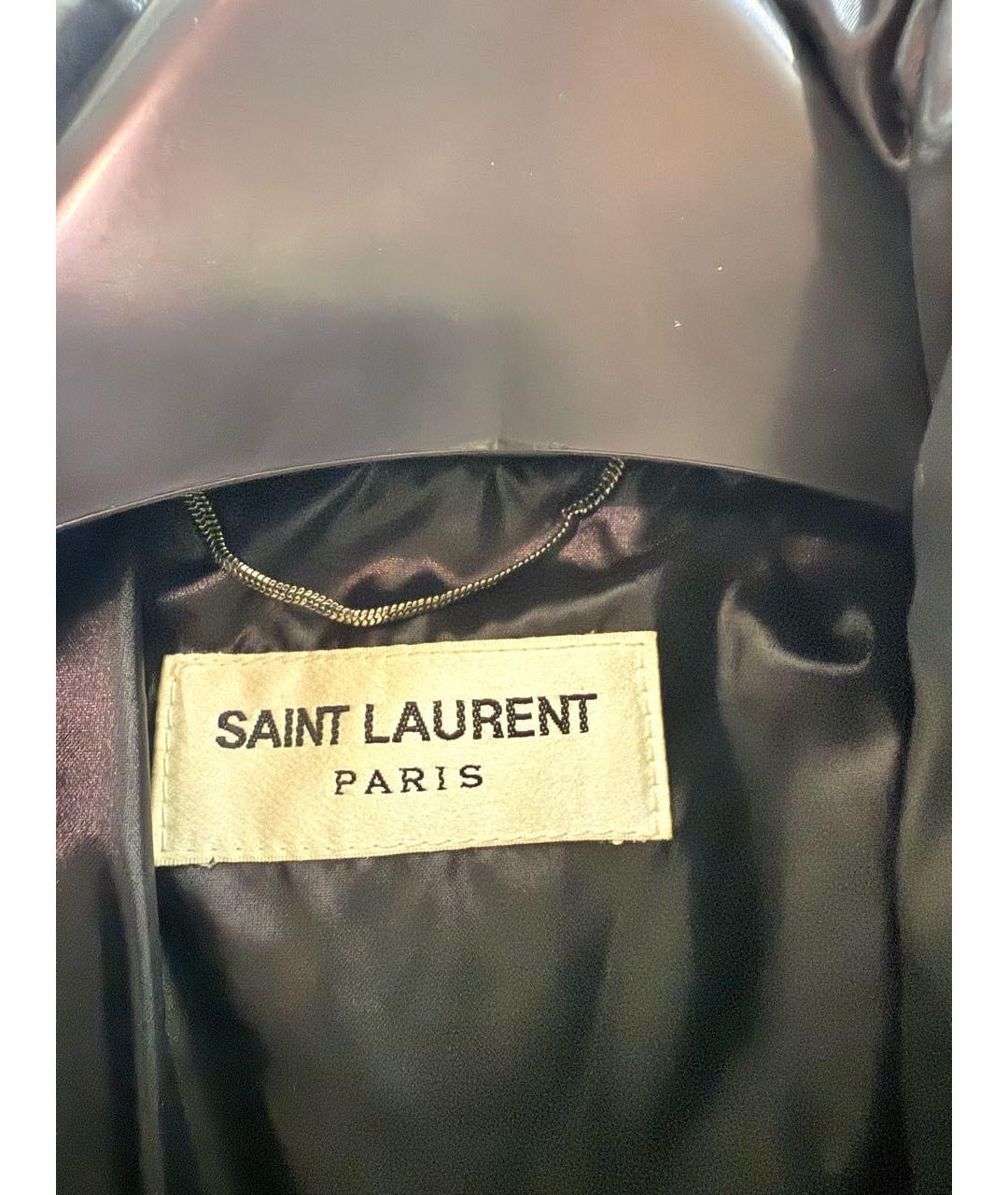 SAINT LAURENT Черный полиамидовый пуховик, фото 3