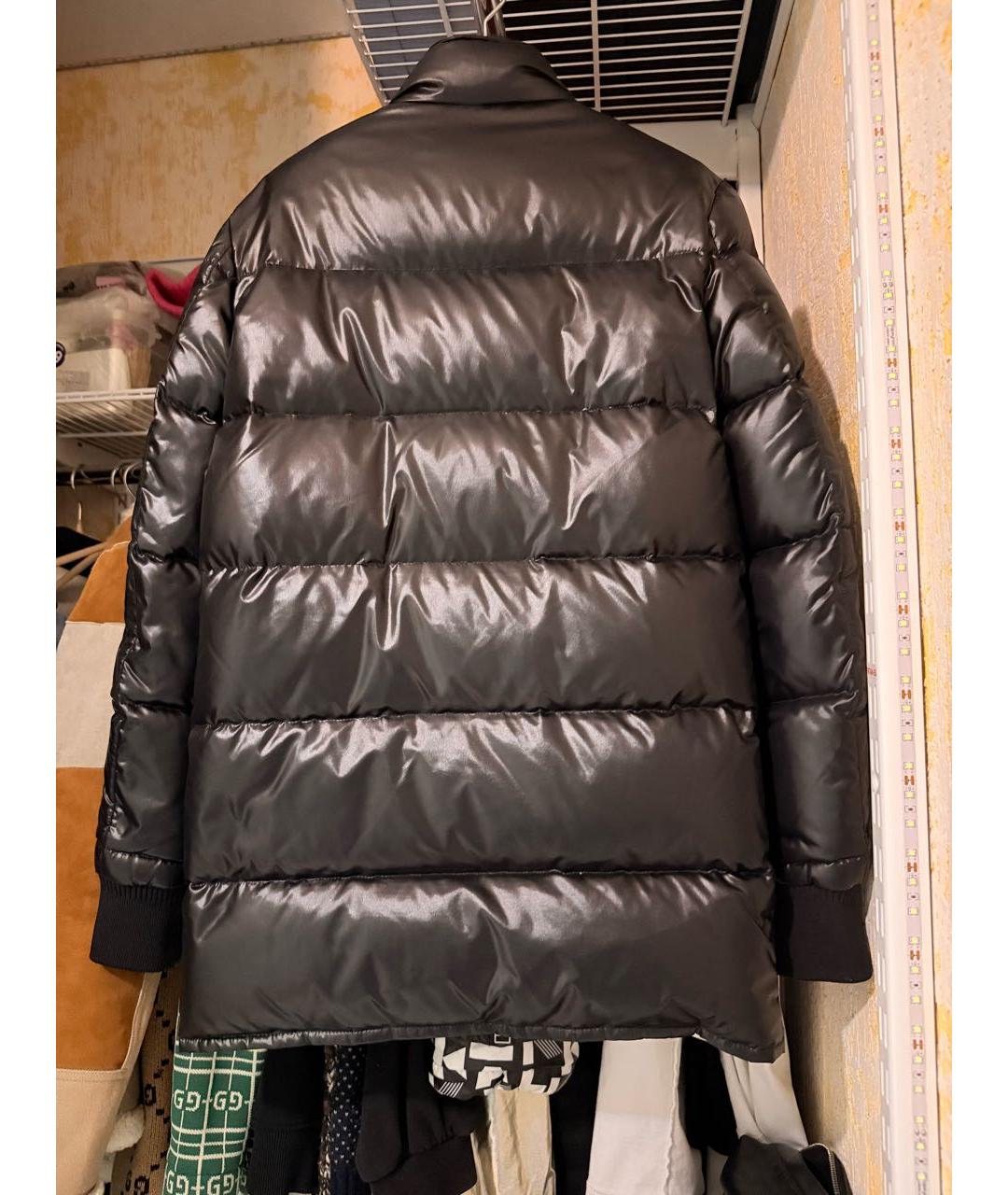 SAINT LAURENT Черный полиамидовый пуховик, фото 2