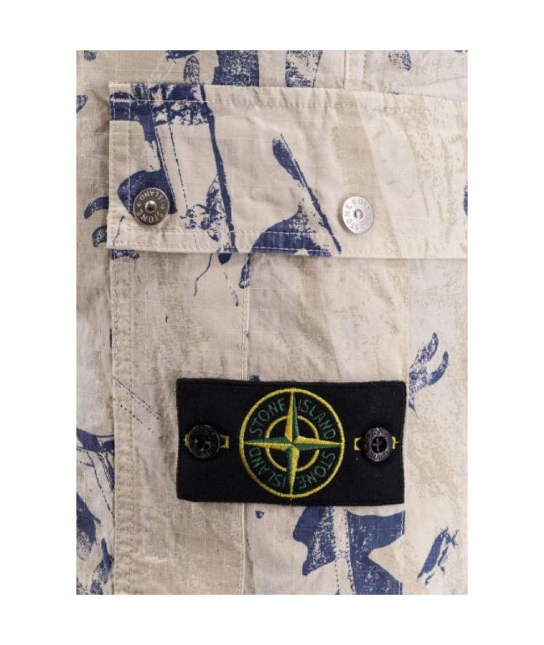STONE ISLAND Мульти хлопковые шорты, фото 3