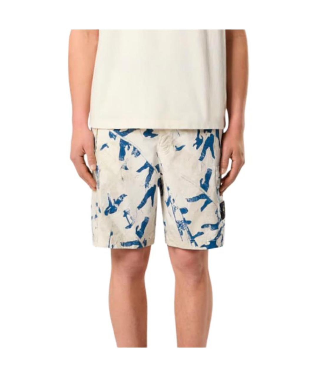 STONE ISLAND Мульти хлопковые шорты, фото 4