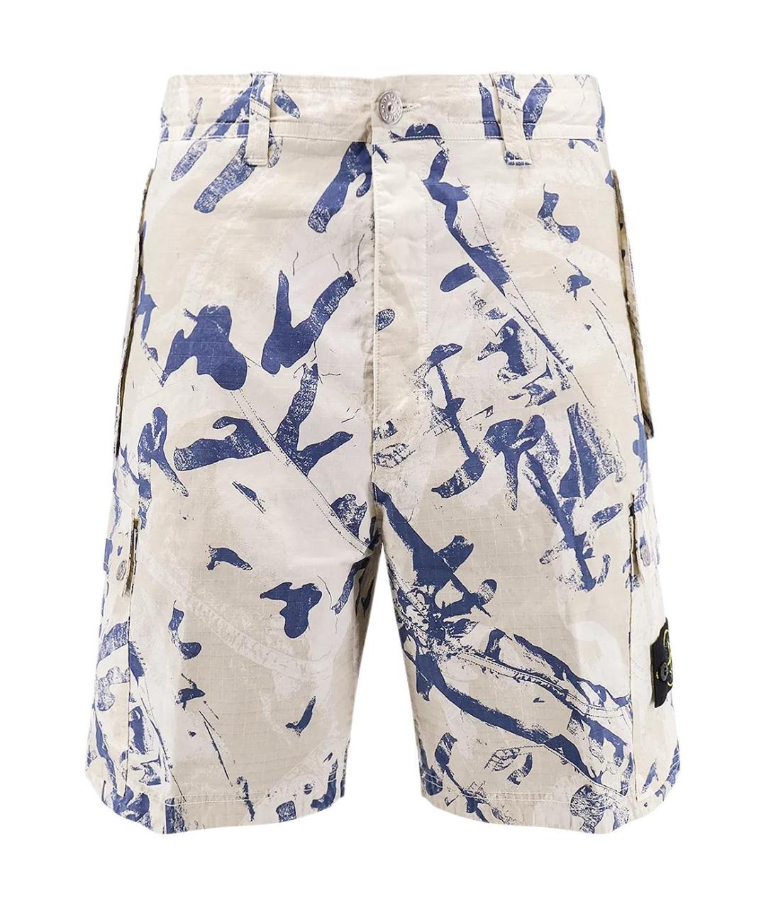 STONE ISLAND Мульти хлопковые шорты, фото 1