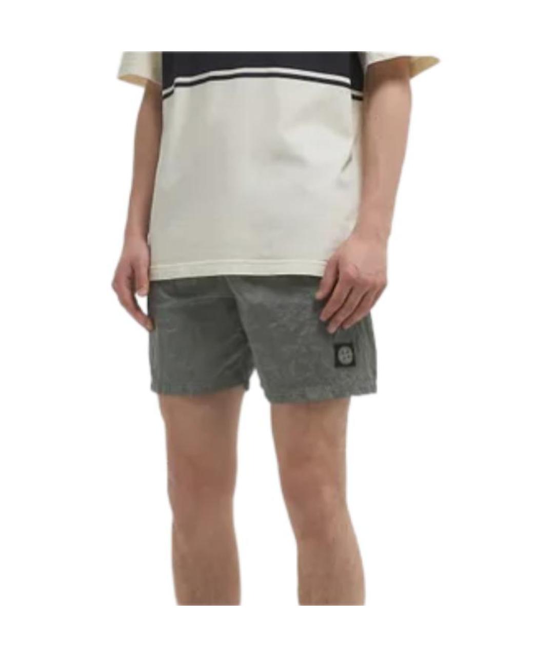 STONE ISLAND Зеленые плавки, фото 3