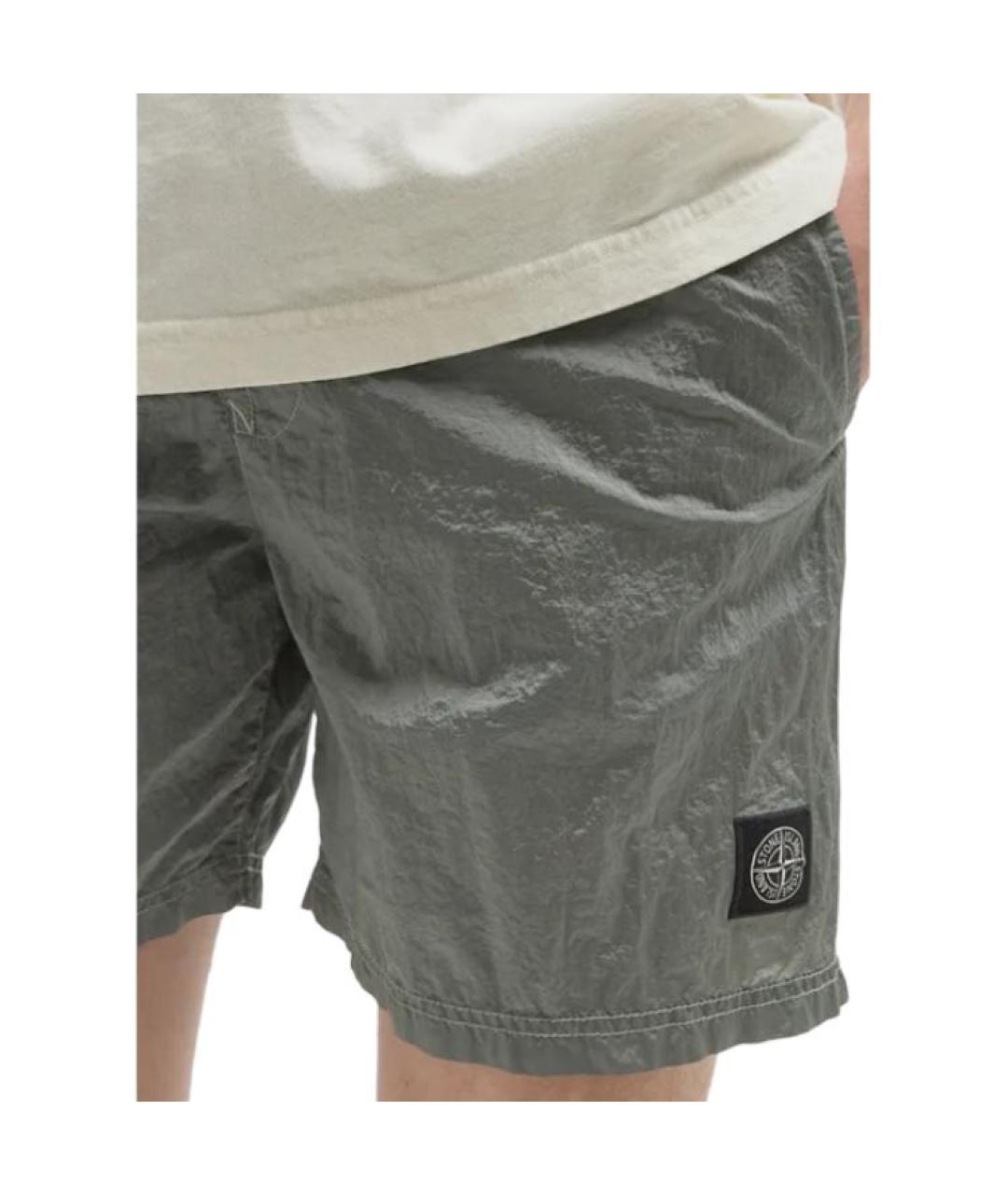STONE ISLAND Зеленые плавки, фото 5