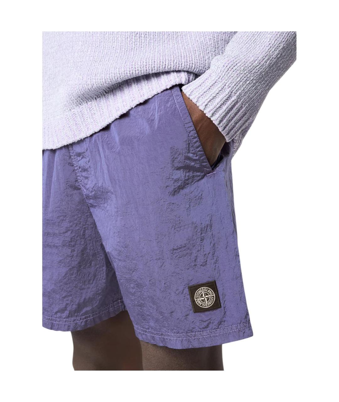 STONE ISLAND Фиолетовые плавки, фото 4