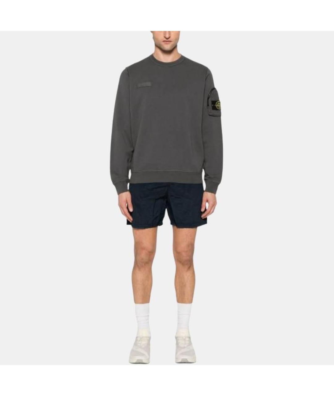 STONE ISLAND Темно-синие плавки, фото 3