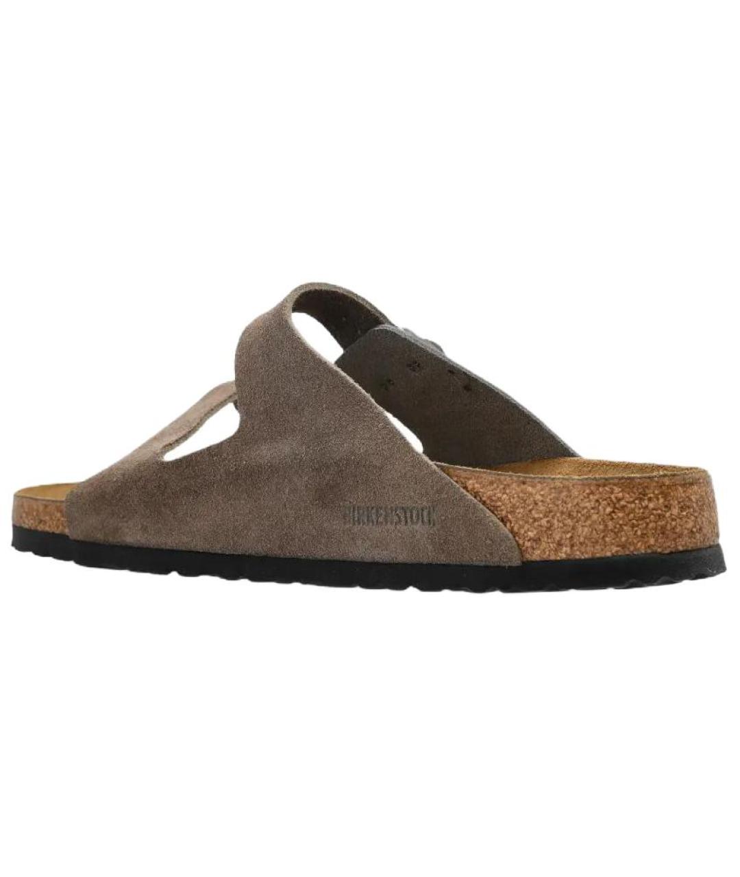 BIRKENSTOCK Серые нубуковые сандалии, фото 3