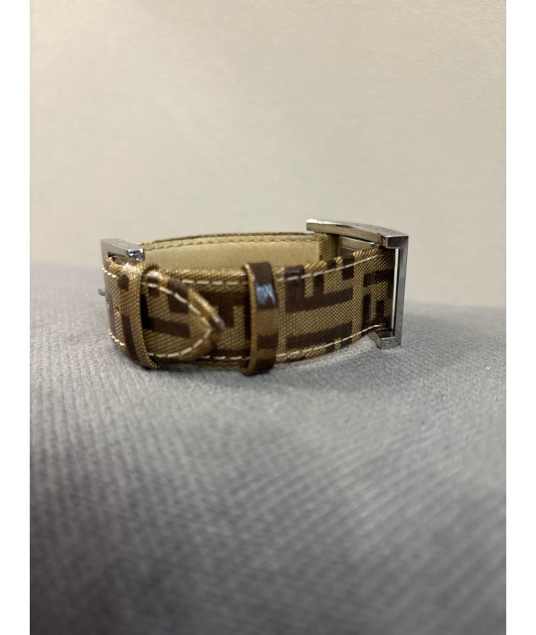 FENDI Серебряные кожаные часы, фото 7