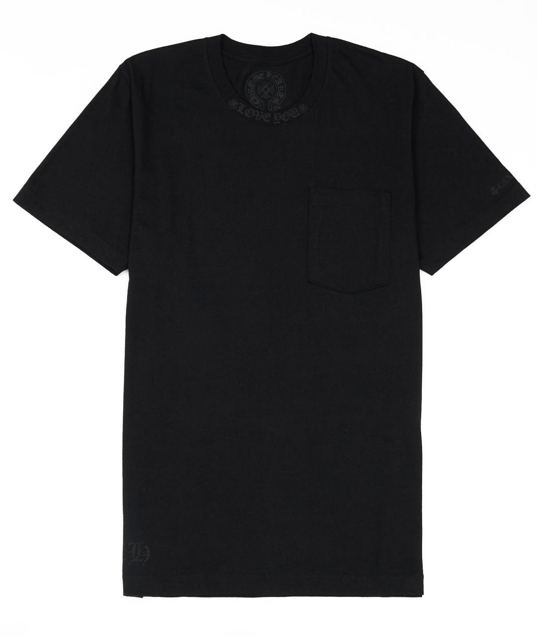 CHROME HEARTS Черная хлопковая футболка, фото 1