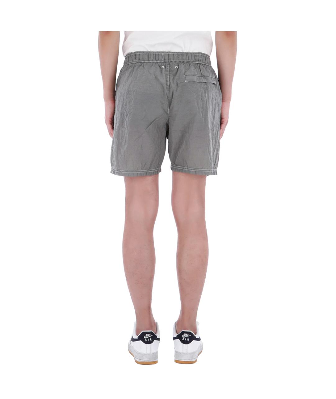 STONE ISLAND Серебряные шорты, фото 5
